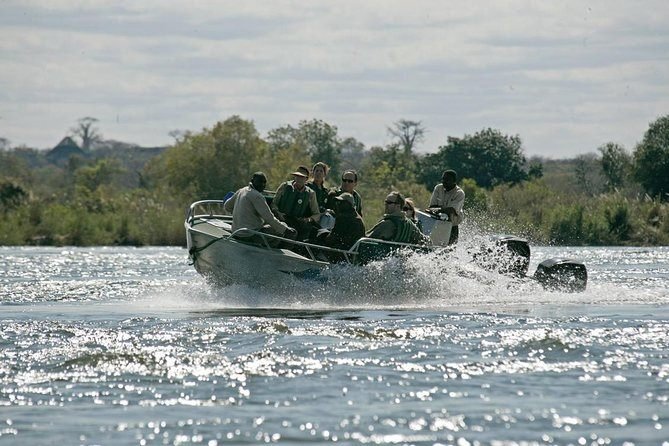 Boat transfer to Livingstone Island, Victoria Falls
