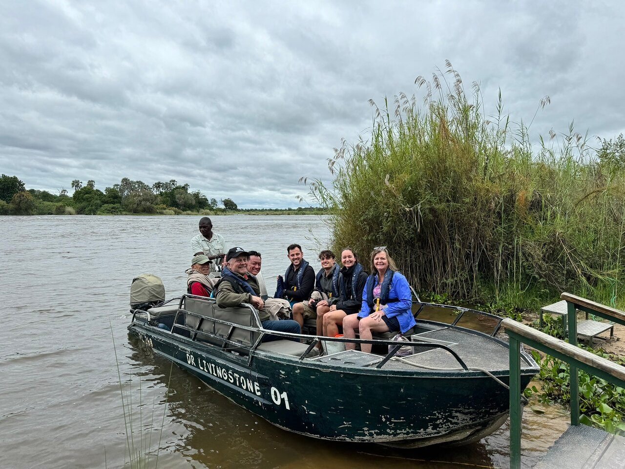 Morning boat tour to Livingstone Island, Zambia