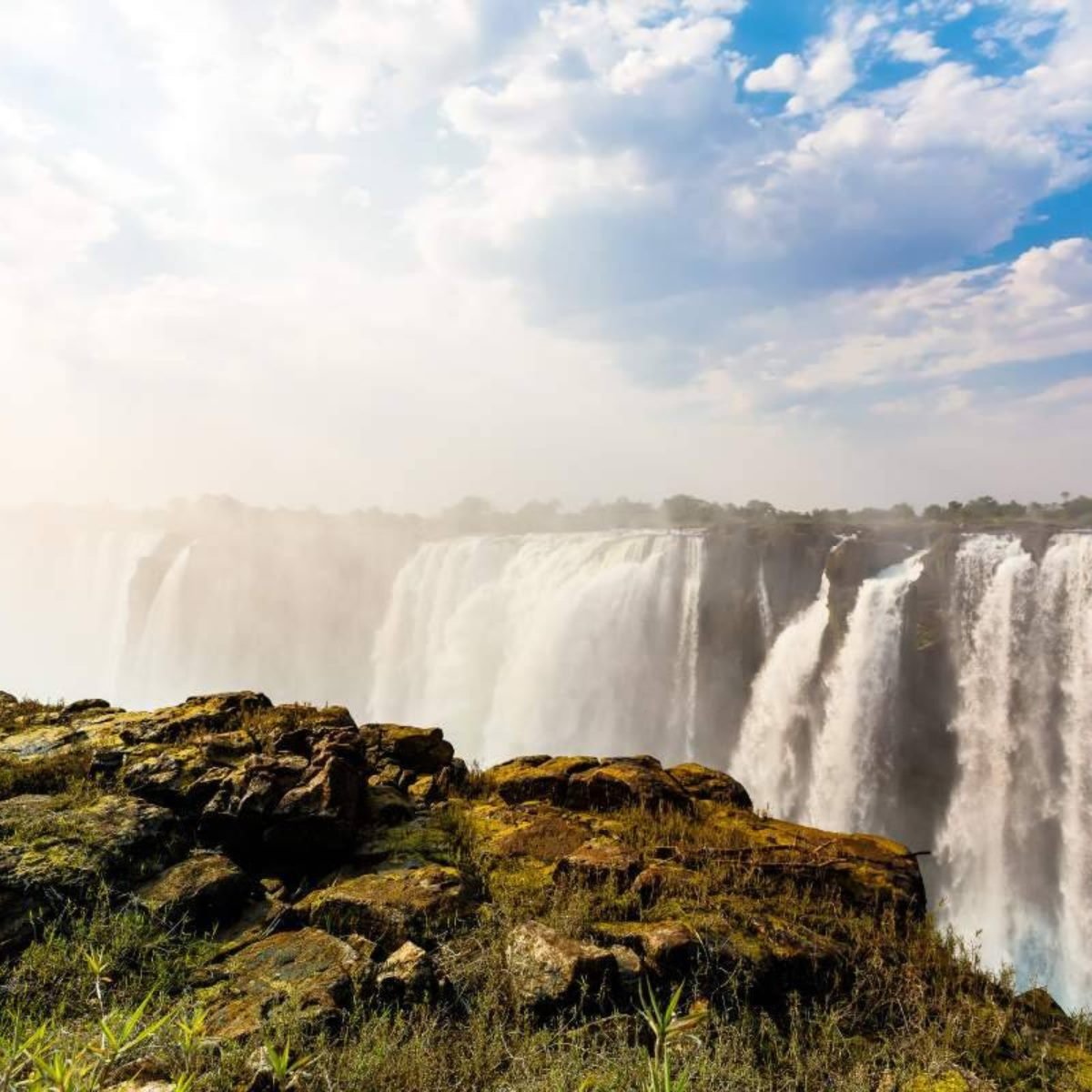 Victoria Falls waterfall on the Zimbabwe-Zambia border
