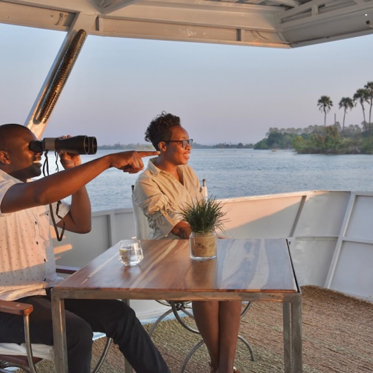 Dinner cruise on the Zambezi River, Victoria Falls